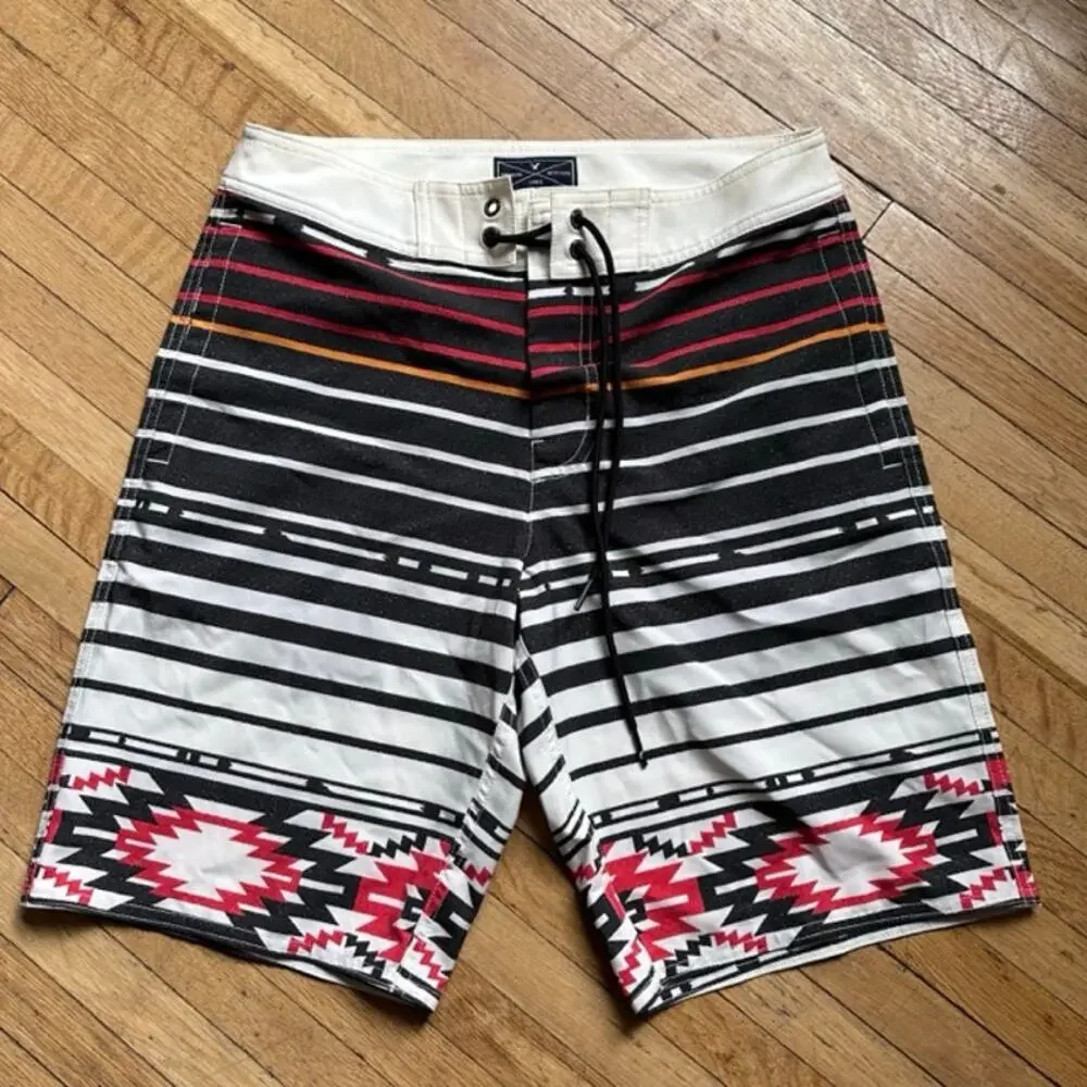 American Eagle Outfitters NWT Men's Swim Trunks Size S Aztec Print
